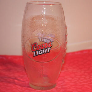 Coors Light Football Glass